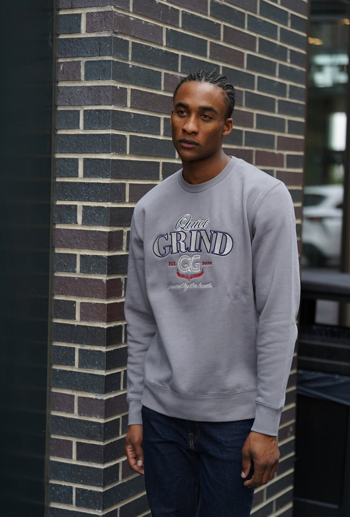 Ivy Crewneck in Cool Grey