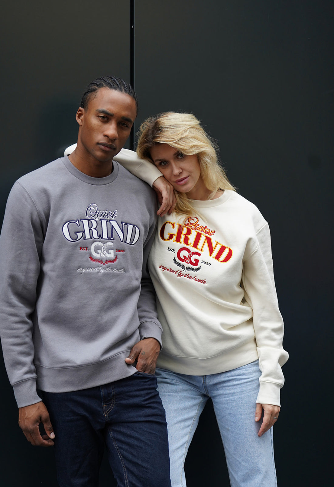 Ivy Crewneck in Cool Grey